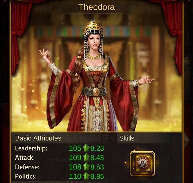 Evony Epic Historic General Theodora