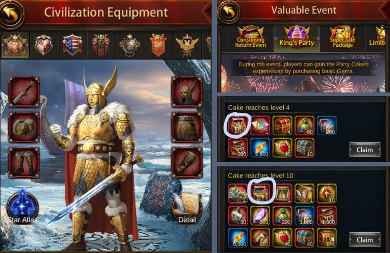 Get Evony Civilization Equipment Munsö Dynasty Set