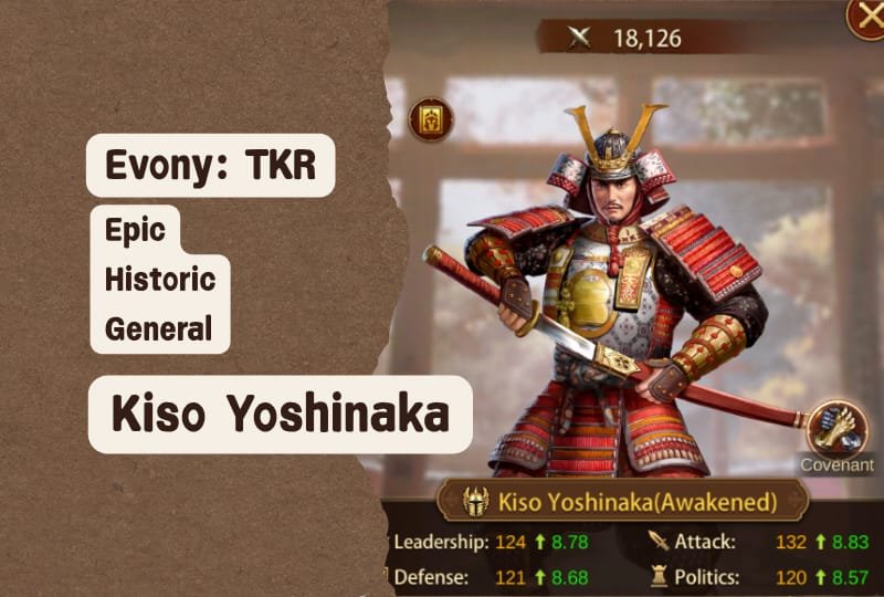 Evony General Kiso Yoshinaka