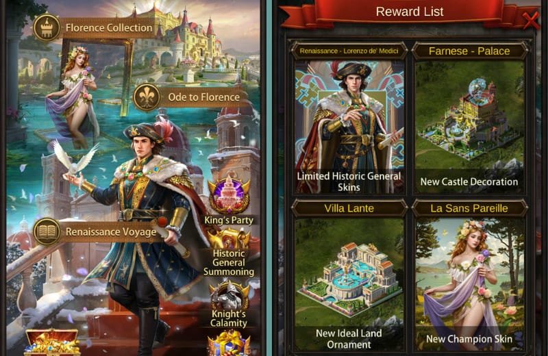 Evony 9th Anniversary Celebration Main Rewards